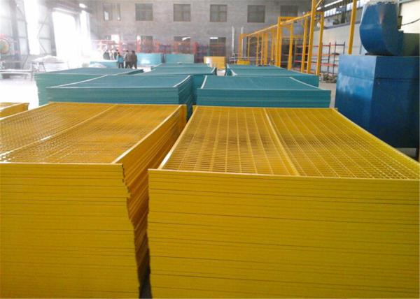 6'x12' Powder Coated Canada Construction Fence Panels Powder Coated Temporary