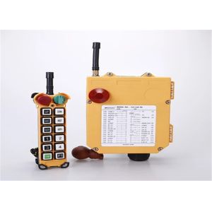 Yellow 11 Programmable Double Step Pushbutton Wireless Hoist Remote Control
