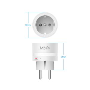 Compact Appearance WIFI Smart Plug With Power Measure Computation CE ROHS FCC