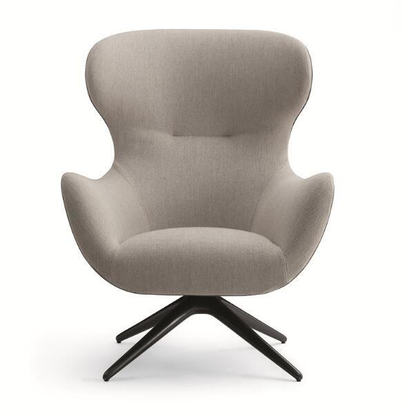 Designer Classic Furniture Fiberglass Lounge Chair Cloth Rotating Mad Joker