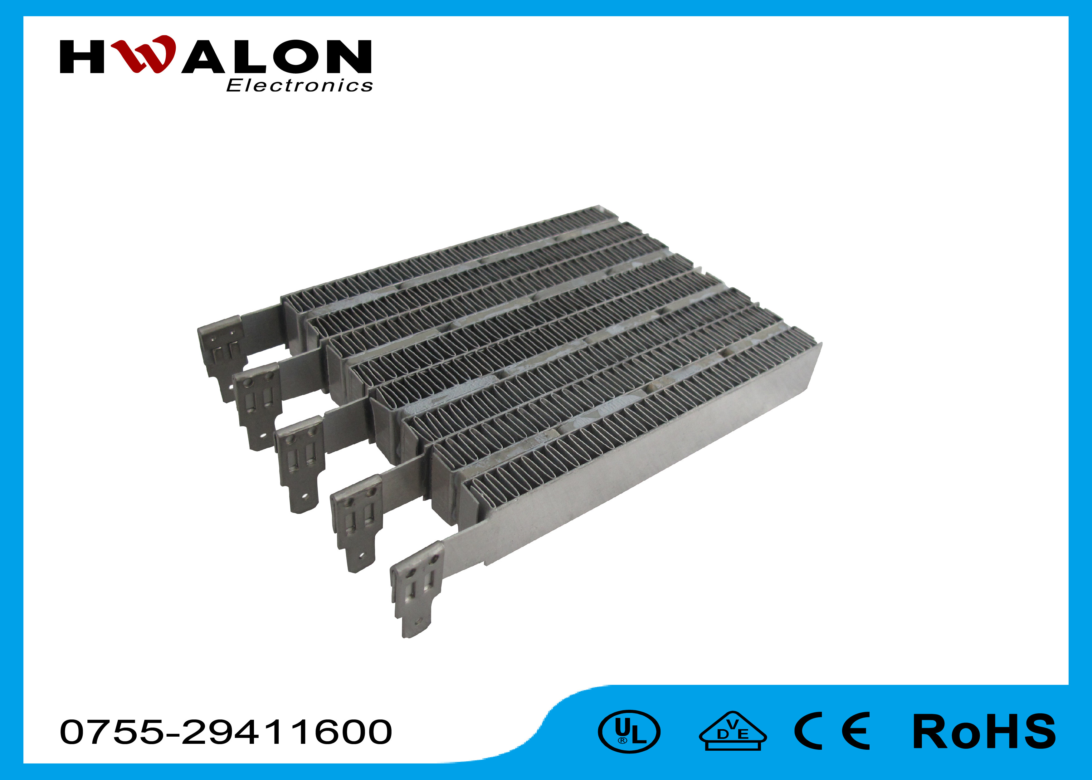 Custom Dimension PTC Air Heater Element With PTC Inserted For Body Dryer