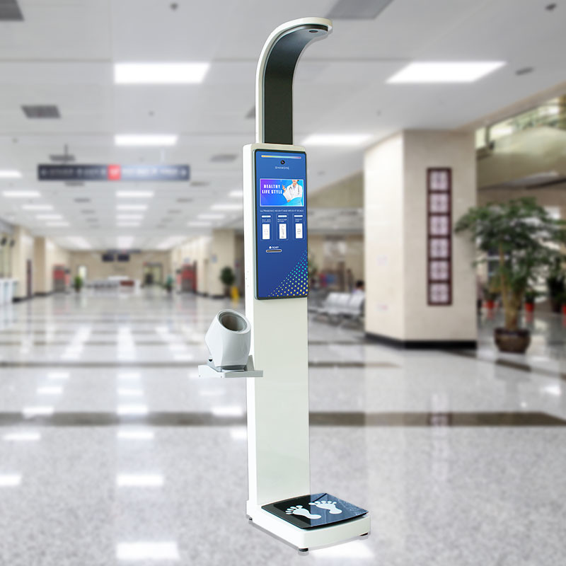 Bluetooth BMI Ultrasonic Height Weight Scale Omron Blood Pressure Machine For Pharmacy
