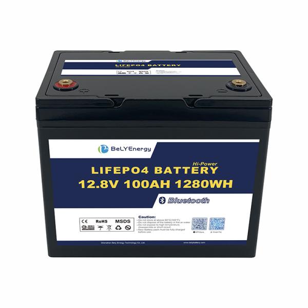 IP65 Waterproof 3.5V Cells Balancing Lithium Battery 12V100Ah Solar Battery