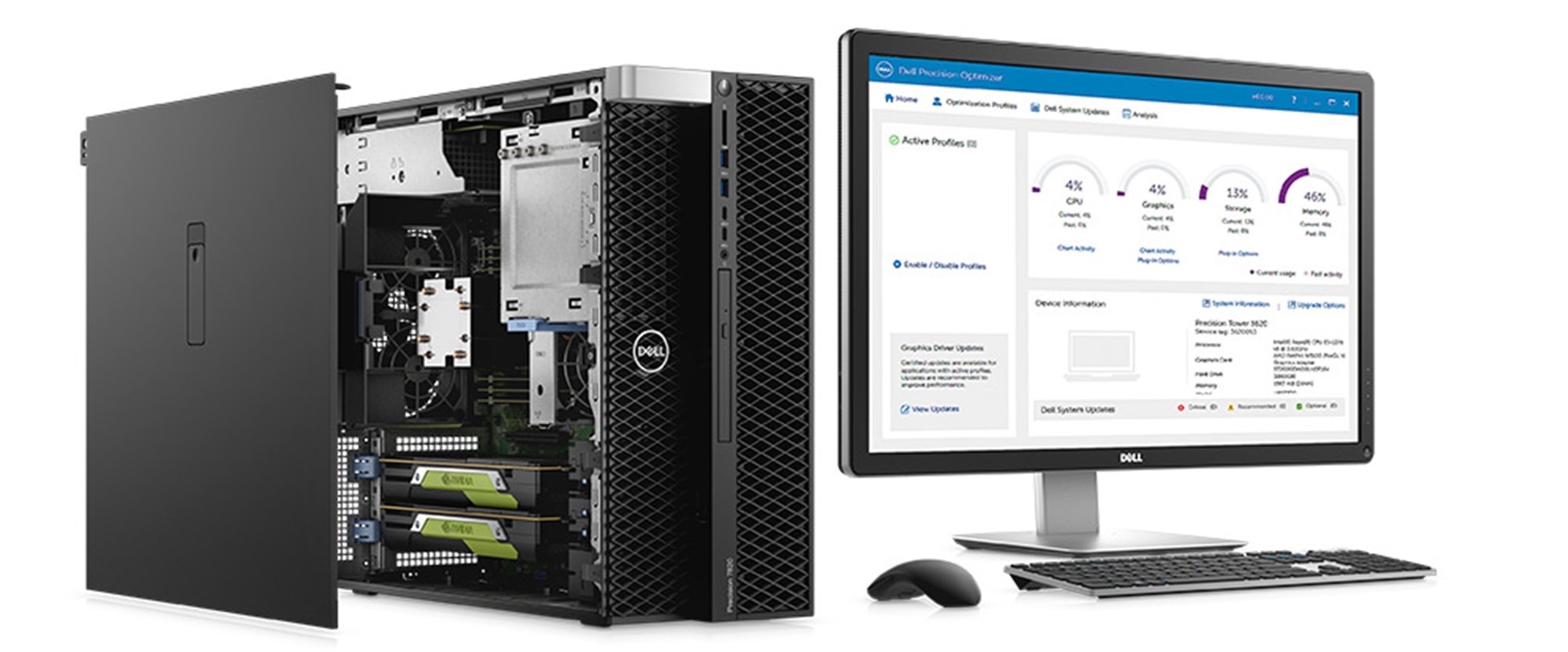 Dell Precision 5820 Tower Workstation with Intel W-2223 8GB RAM 256GB M.2 425W Xeon PC