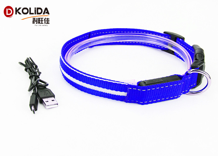 Luminous Night Flashing Glowing USB Rechargeable LED Dog Collar For All Seasons