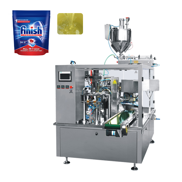 Automatic Corner Liquid Soup Packing Machine Spout Doypack Pouch Filling