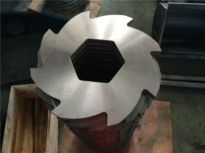 Durable Double Axis Plastic Shredder Blades , 20mm Industrial Shredder Blades
