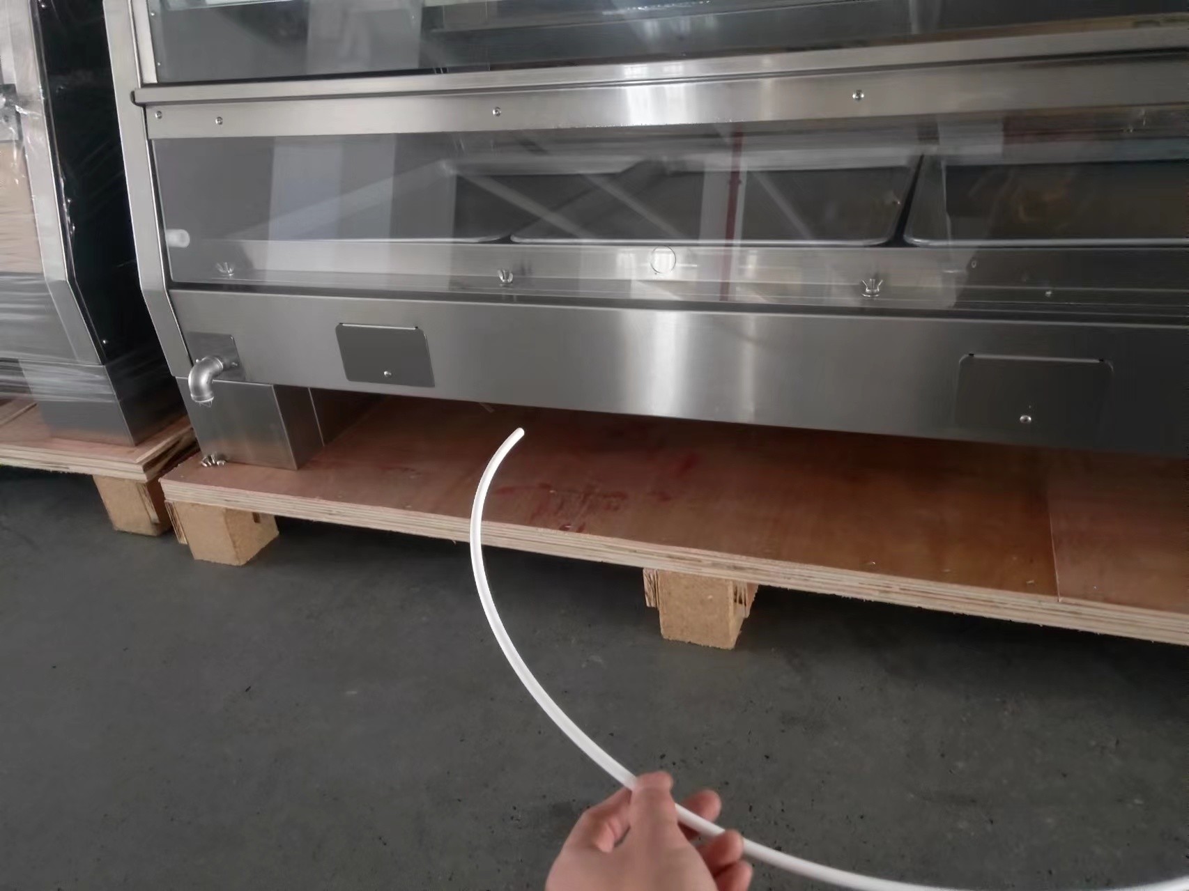 Horizontal Type Two Layer 220V KFC style Warming Showcase
