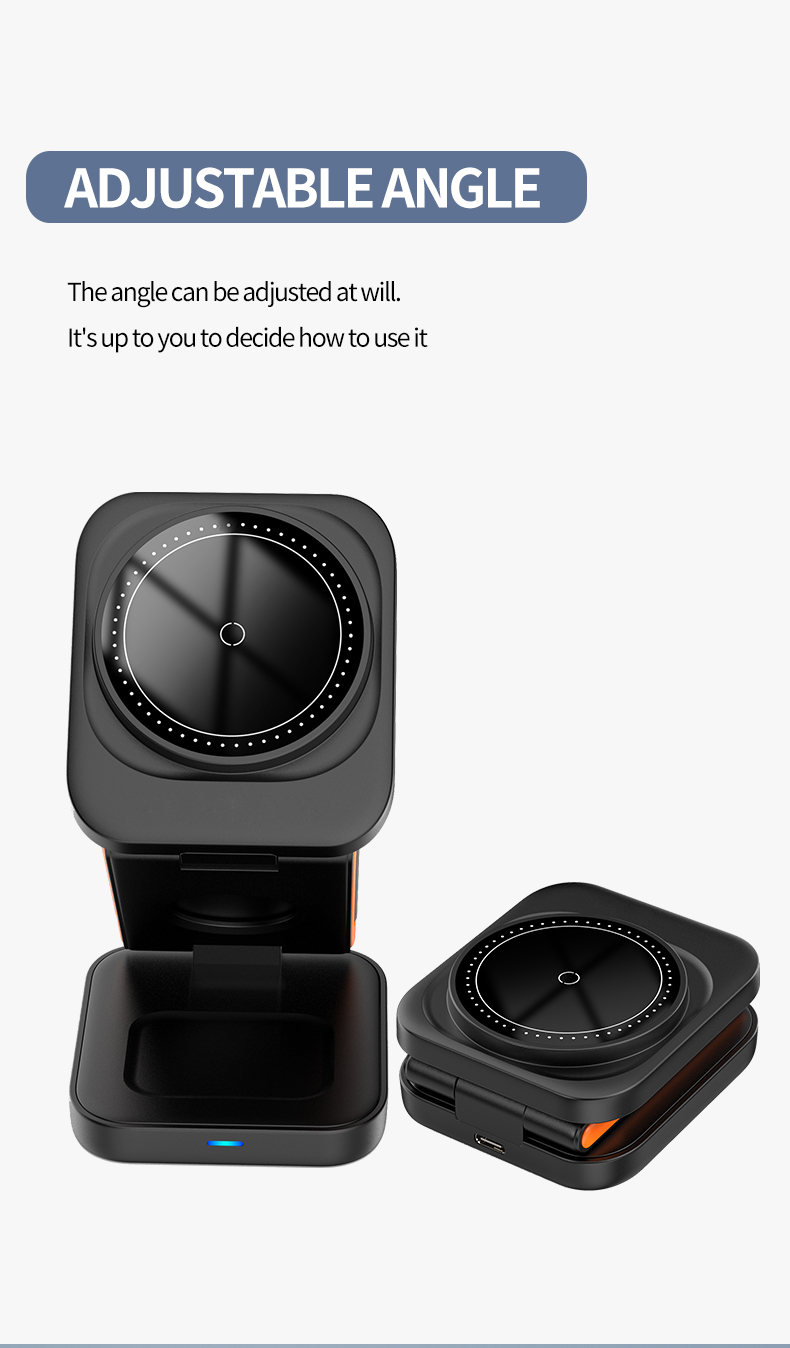 Over Charging Protection 3 In 1 Wireless Charger Stand IPhone And Samsung Watch