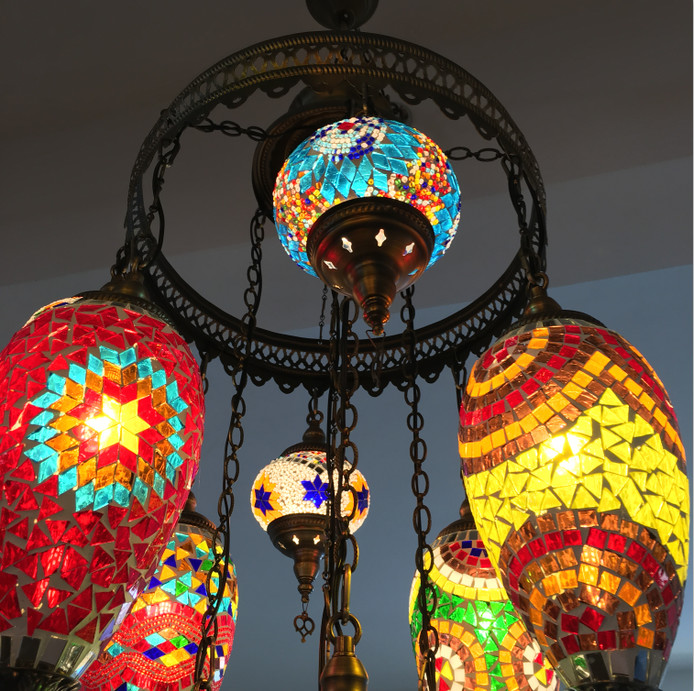 Mediterranean retro Cafe lighting living room restaurant hotel Bohemian Chandelier（WH-DC-34)