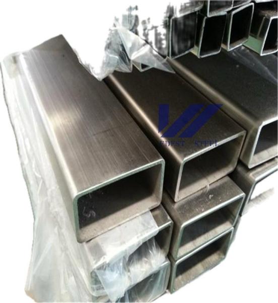 100x50x5mm 180# HL Stainless Steel Box Section SS 304 Welded Pipe Rustproof