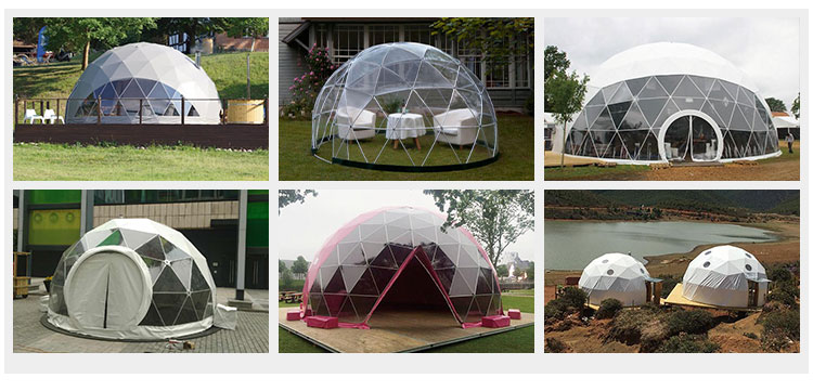 9m Geodesic Dome Camping Tent Luxury PVDF Gabric Outdoor PVC