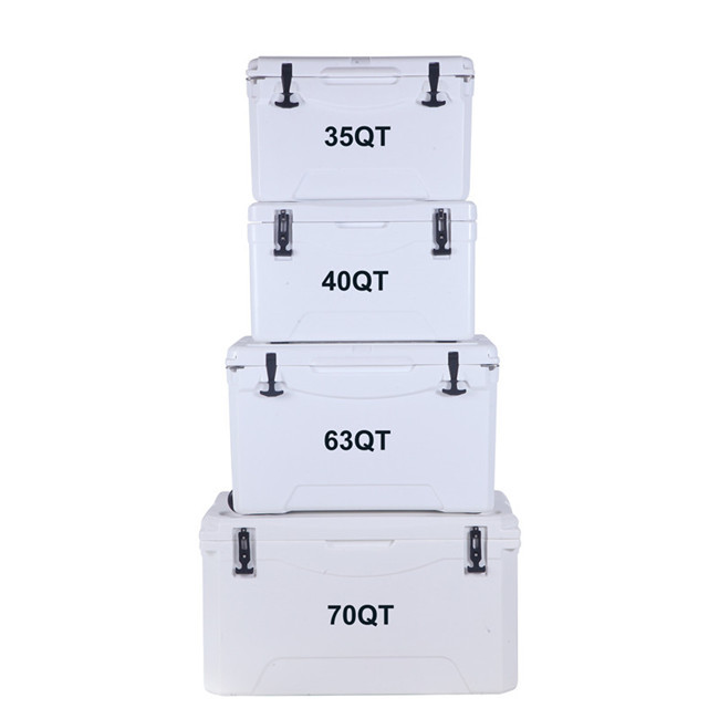 LLDPE Rotomolded Ice Box Cooler Portable 25QT Plastic Insulated