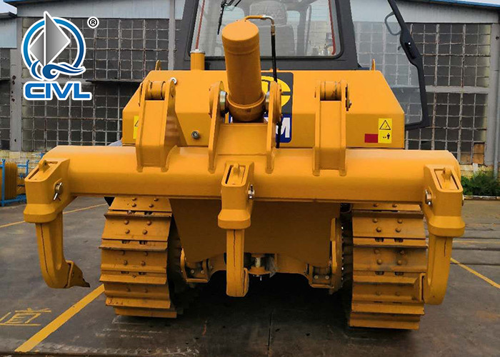 420HP Yellow Hydraulic Shantui Bulldozer SD42, Operation Weight 53T With Cummins Engine, ROPS Cabin, Ripper