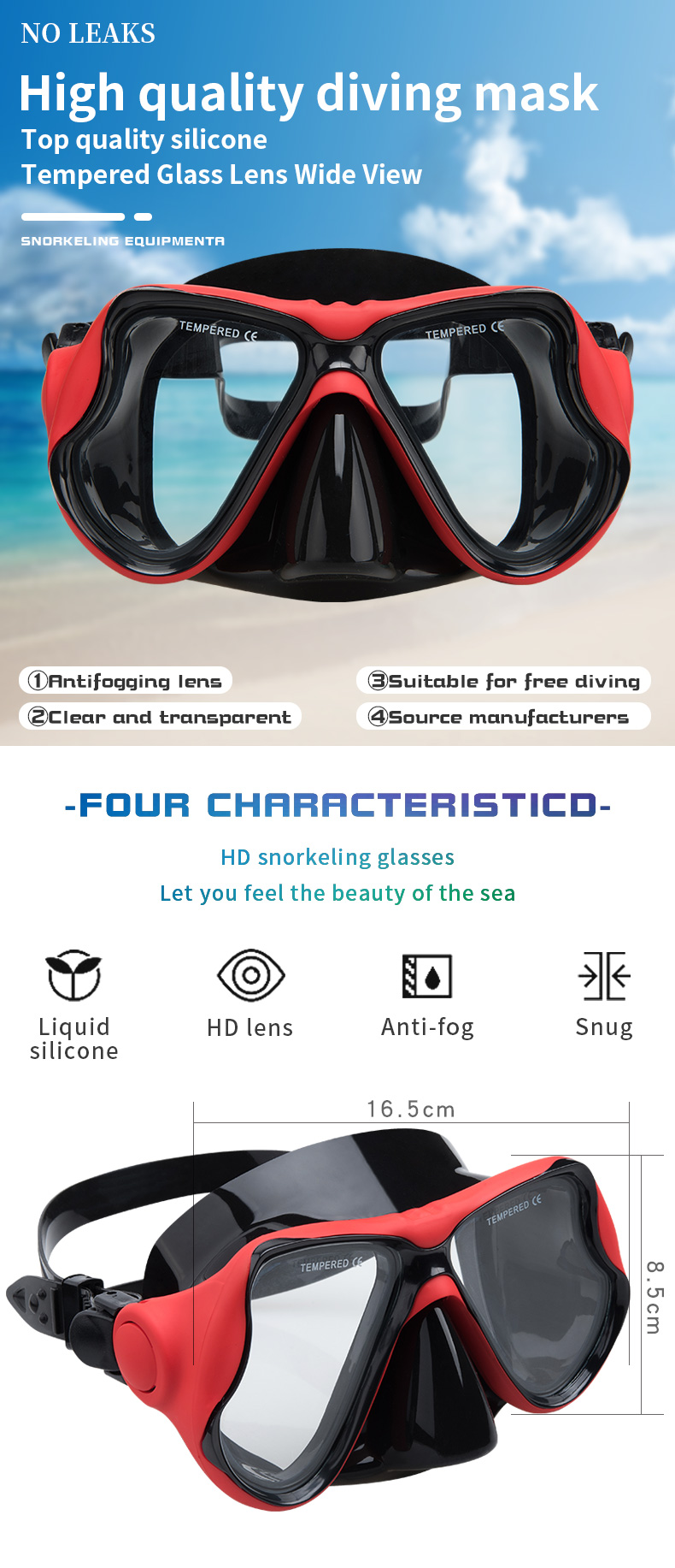 Parent Children Outfit Snorkeling Goggles Mask Prescription Dive Mask