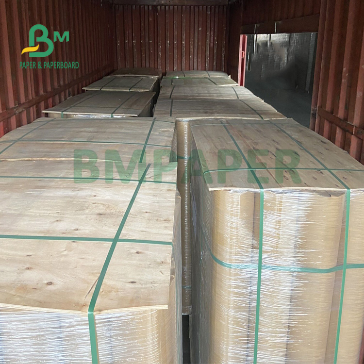 90gsm 125gsm Bown Kraft Paper Rolls Eco-Friendly 36" X 500ft