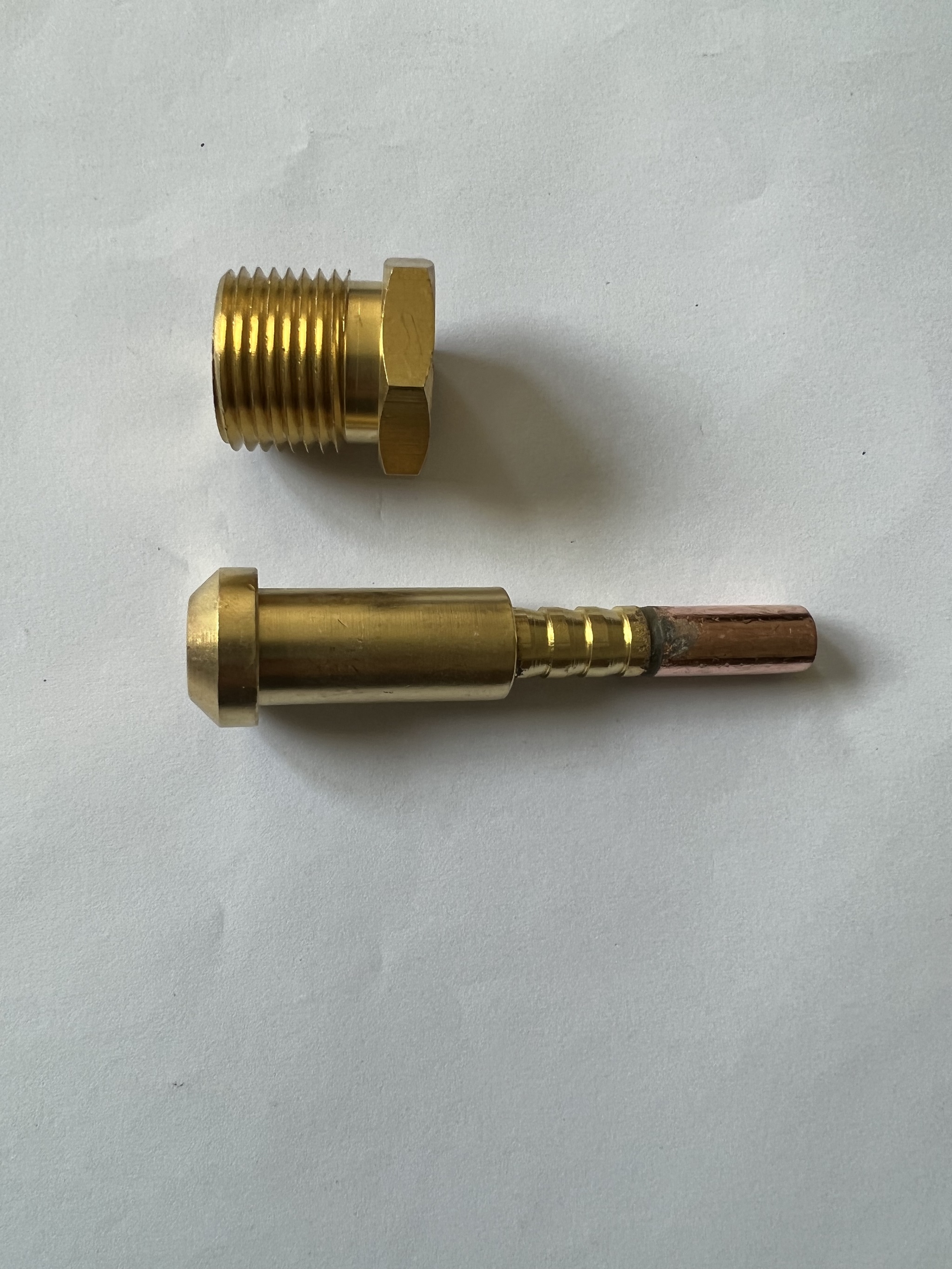 Brass 7/8-14RH Thread TIG Welding Accessories Power Cable Adapter and Cable Connector