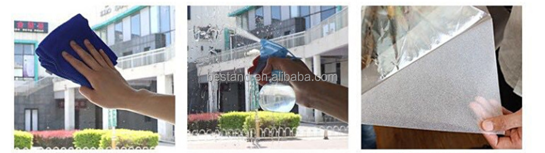 Static Privacy Window Film Moistureproof Stained Glass Anti Uv Window Film Sticker