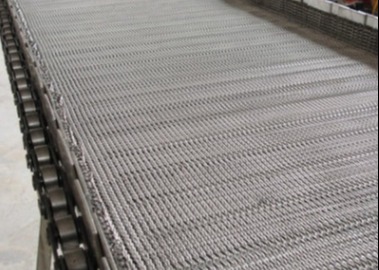 Food Grade Compound Balanced Weave V Shaped Conveyor Wire Mesh Belt