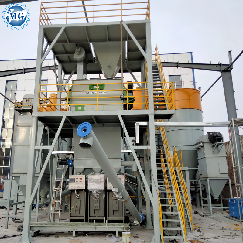 10 - 30T/H Dry Mortar Plant 9m With PLC Control Full Automatic 90KW