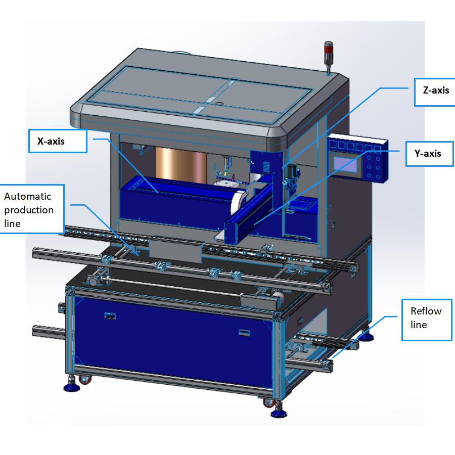Sensor Application Industrial Potting Tunnel Oven Machine for Automated Epoxy Dispensing