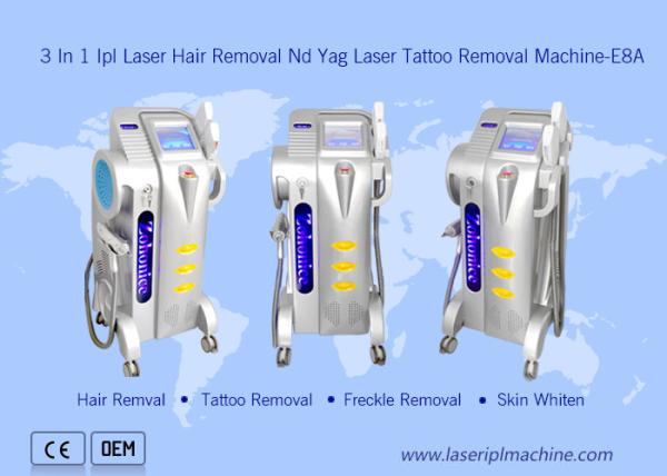 Salon Use Professional Nd Yag Tattoo Freckle Removal 3 in1 Hair Removal Ipl OPT