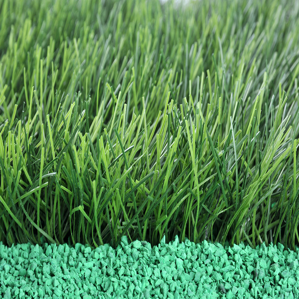 Green Football Artificial Turf 5/8" Gauge With PP+LENO Backing And SBR Latex Coating Adhensive