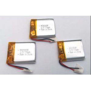 Pendant Pager Lithium Polymer Battery 110mAh Size 302025P With KC CE UL CB ROHS