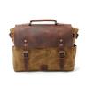 Buy cheap CL-900 Khaki Vintage Waterproof Waxed Canvas Leather Camera Shoulder Bag from wholesalers