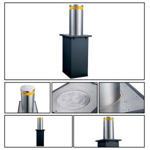 Q235 Retractable Automatic Bollards 6P/MIN Static Compression Resistance 50T