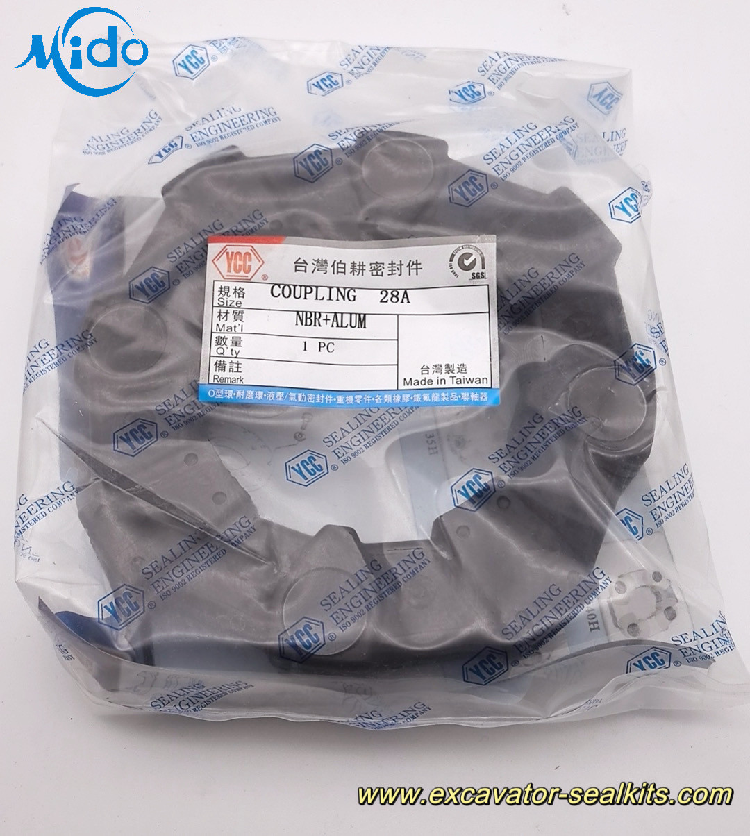 Factory Direct Price | 28A | Taiwan YCC High-Performance Centaflex Rubber Coupling For Excavator