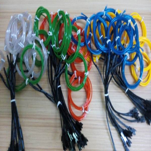 new generation flexible cuttable electroluminescent el wire neon wire with 10 colors