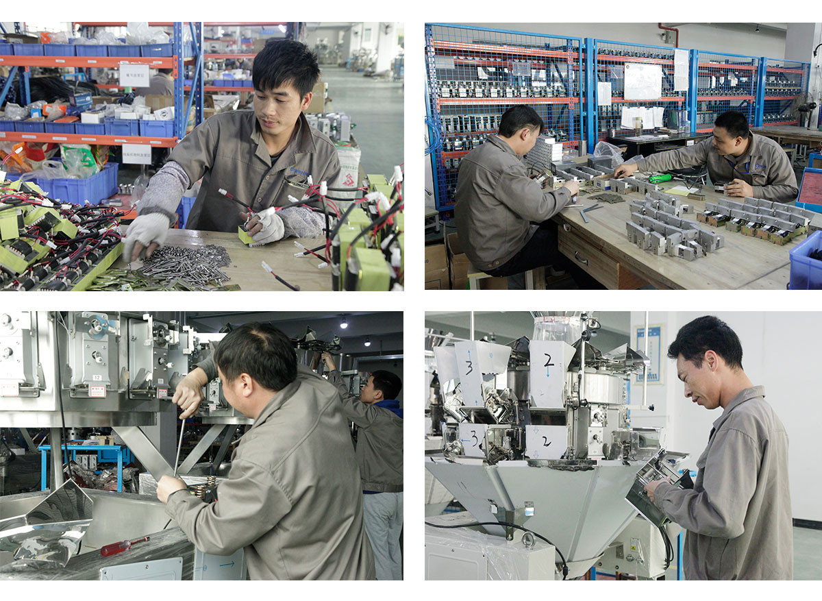 Waterproof 10 Head Multihead Weigher For Weighing Frozen Food
