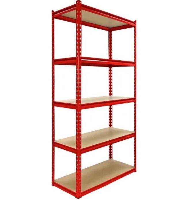 Adjustable Powder Coated Slotted Iron Rack Bolted Steel Shelving