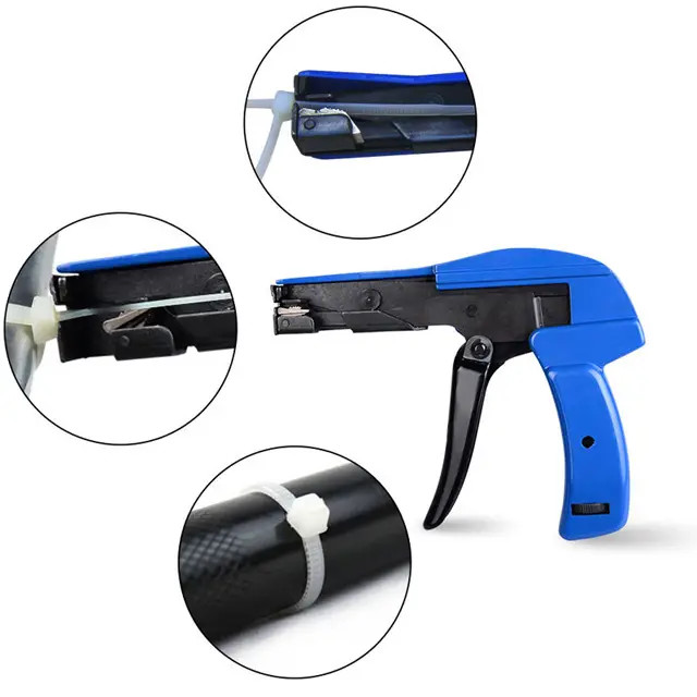 Nylon Cable Tie Tools HS-600A Metal Zip Tie Gun 2.5mm - 4.8mm Width