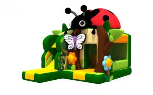 China New Beetle/Ladybug Theme Inflatable Combos Bounce with Slide Colorful Inflatable Bounce House on sale