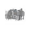 Buy cheap Gas Fired Brewing 3 Vessel Brewhouse 3000L Three Kettle SS304 Dimple Plate from wholesalers