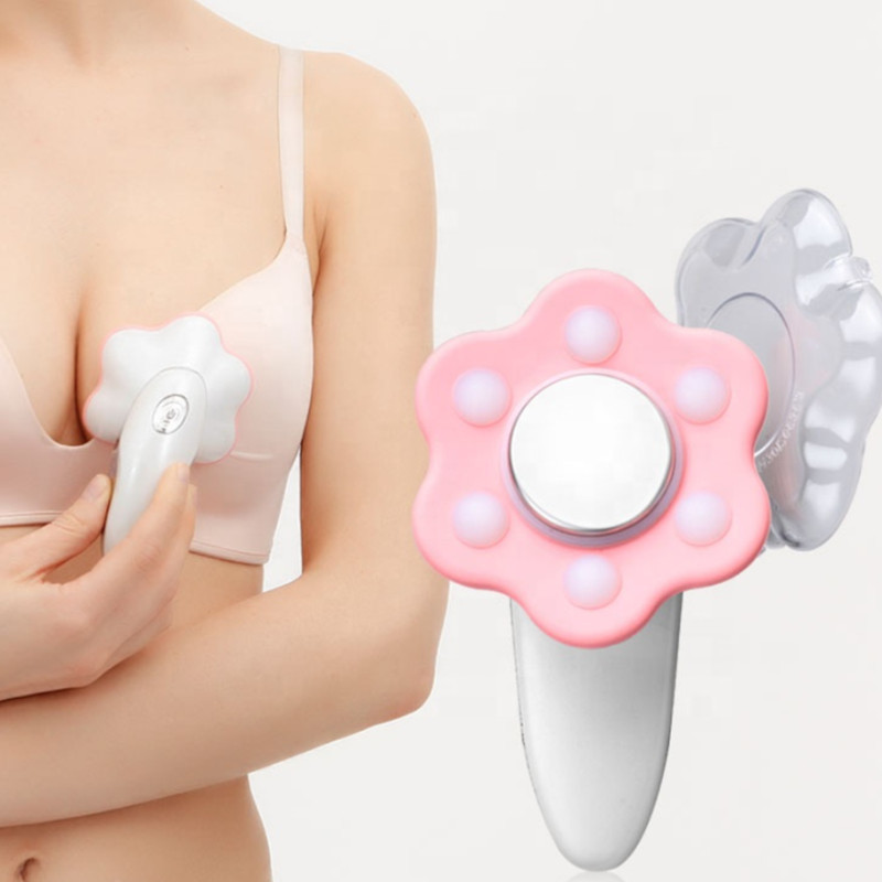 LED Theray Ionic Handheld Vibrating Massager For Elastic Breast