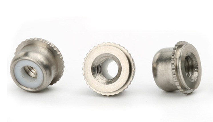 Higher Head Self Clinching M8 Nyloc Nut ZINC PLATED