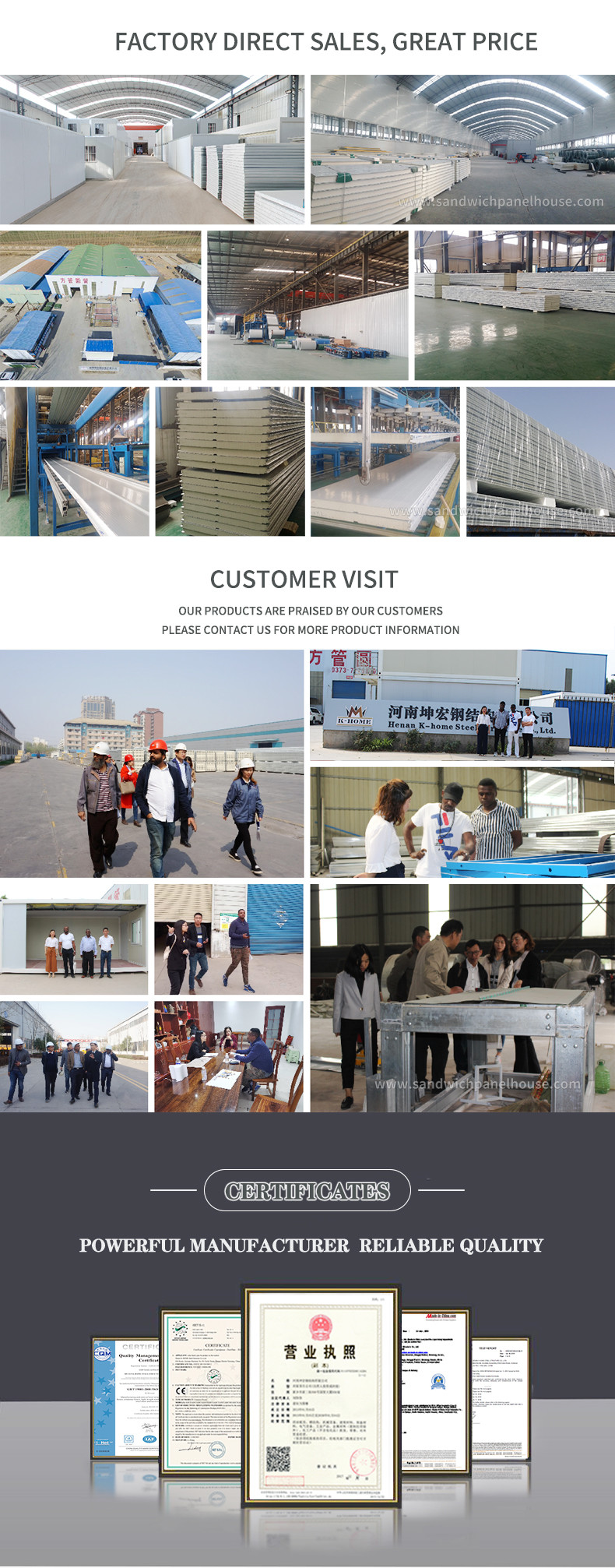 Rock Wool Sandwich Panel Container House Emergency Shelter Prefab Modular Homes