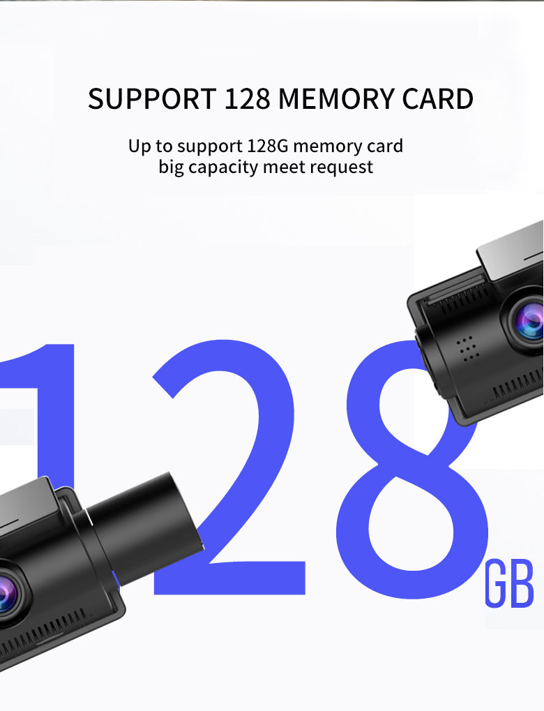 1080p IR 4k Dual Channel Dash Cam Night Vision Front And Rear Parking Mode