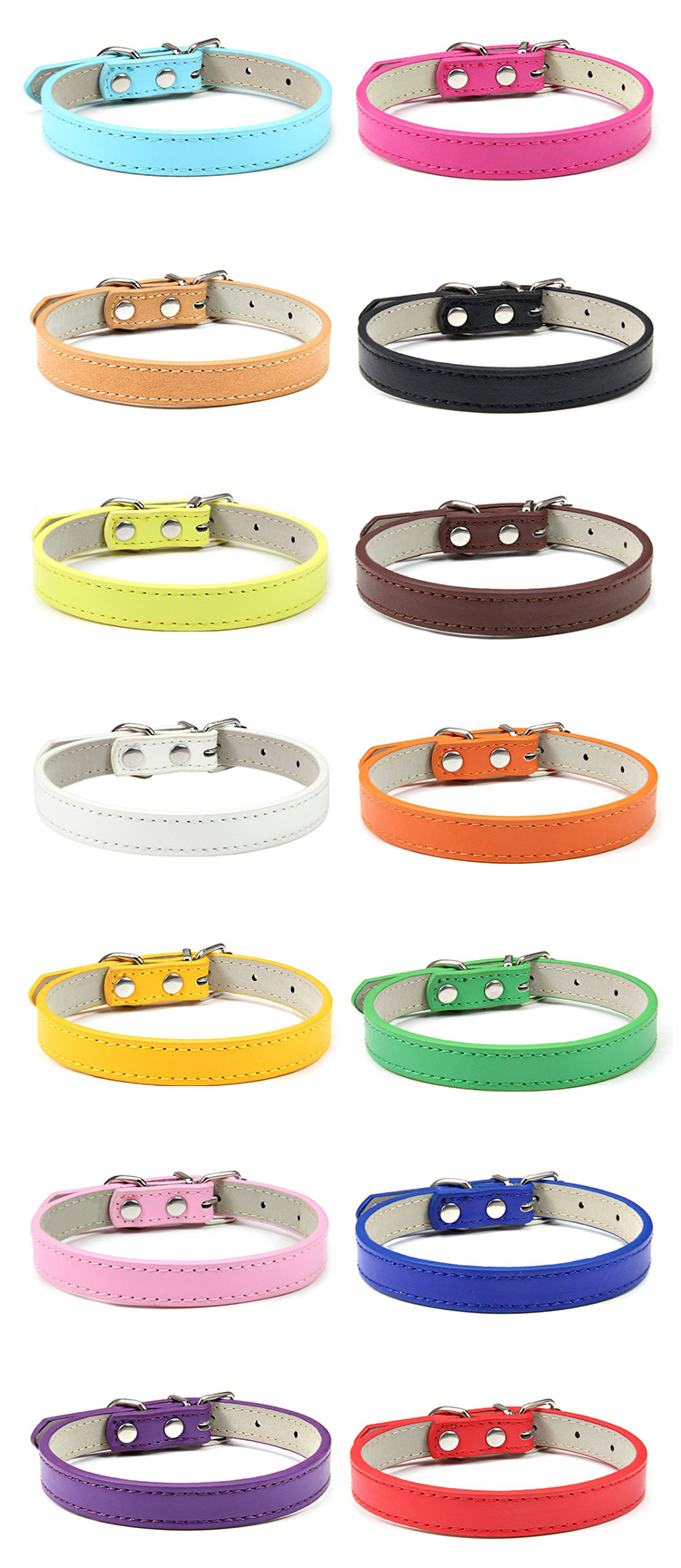 Eco-Friendly Dog Collar Smart Pet Collar Adjustable Made Vegan Leather dog