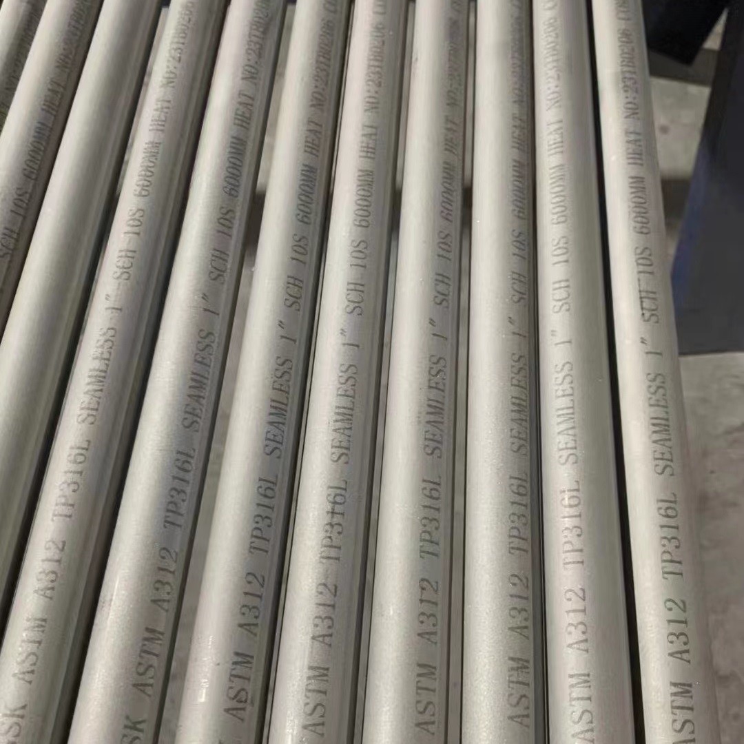 Heavy Wall 316L Stainless Steel Pipe ANSI B3.6 SCH40 SCH80 XXS SCH10S TP316L Stainless Pipe