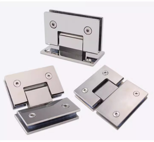 Copper Custom Frameless Shower Flipper Panel Hinges Two Way Glass To Glass Shower Hinge