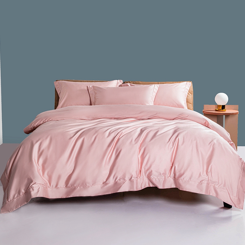 European Style Luxury Satin Silk Hotel Exquisite Jacquard Bedding Set Solid Advantage