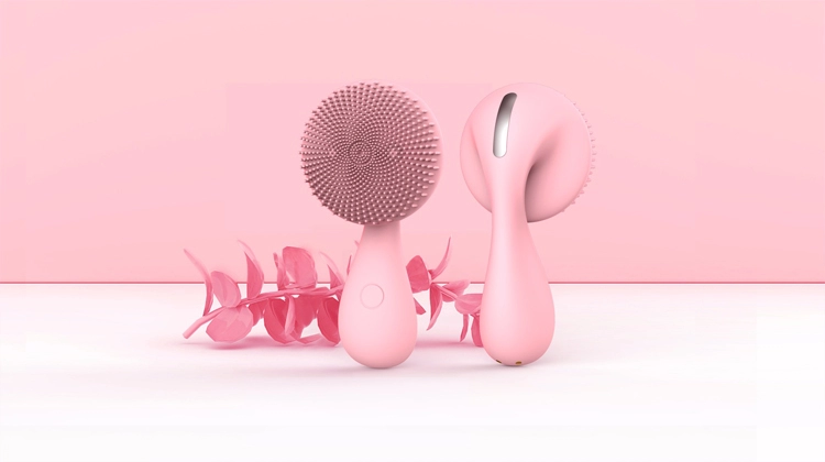 Rotating Magnetic Beads Silicone Facial Cleansing Brush 8000rmp/Min