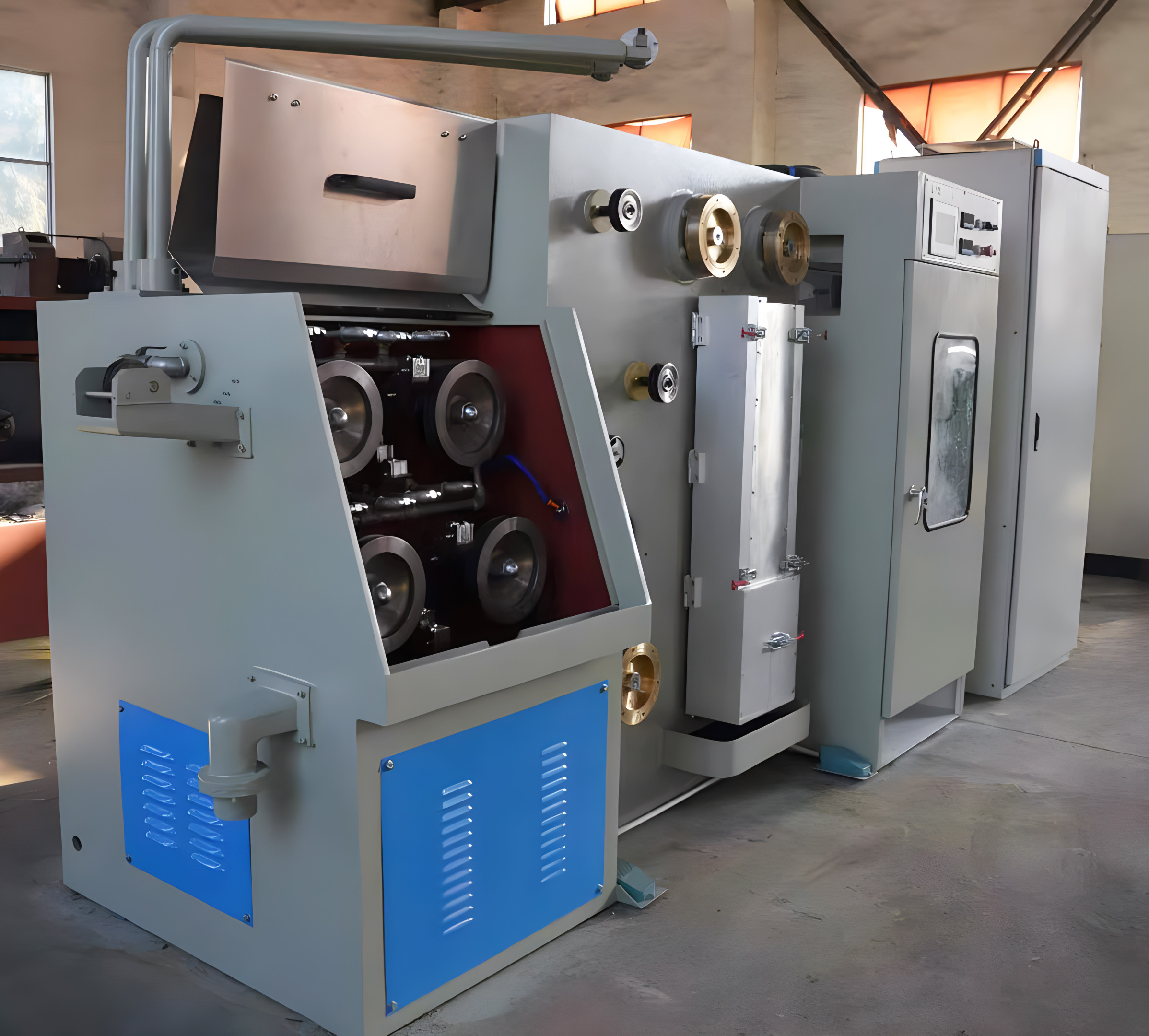 1.2mm-0.1mm Fine Copper Wire Drawing Machine With Continuous Annealer China Manufacturer