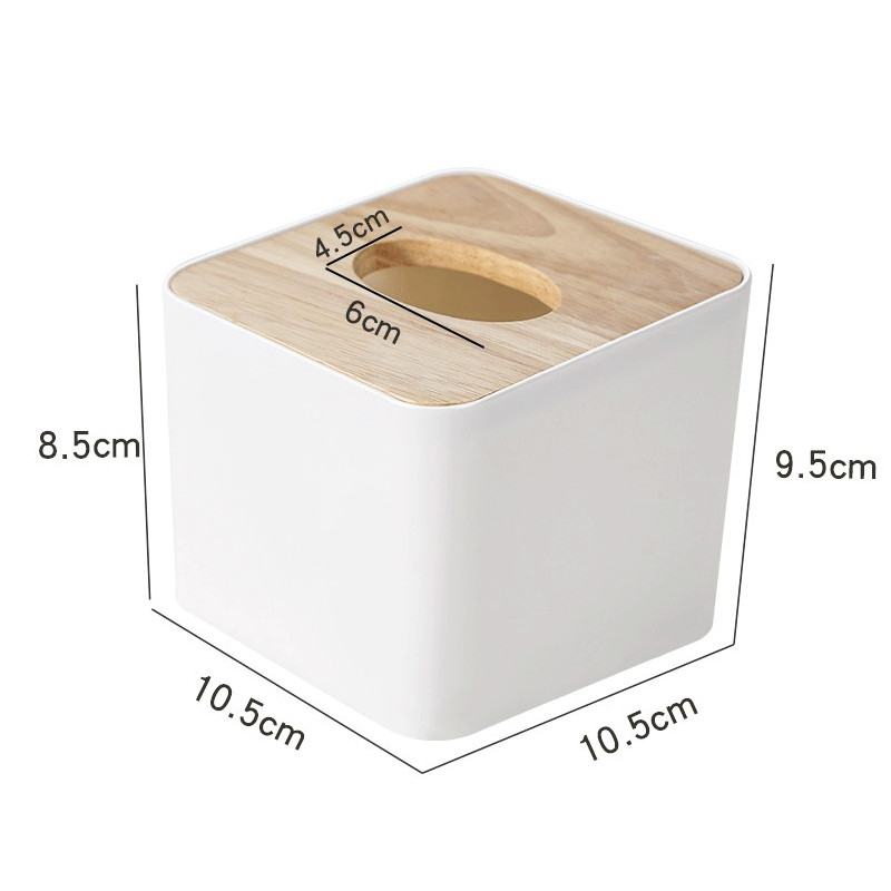 PP Bamboo Tissue Box Hotel Guest Room Supplies Printing Logo