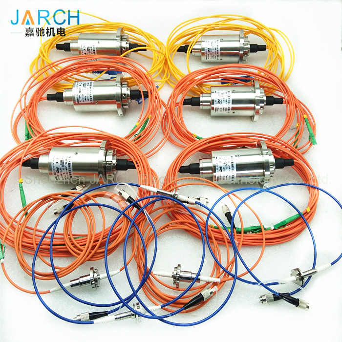 1 Channel Fiber Optic Rotary Joint Capsule Electro Optical Slip Ring For Optical Terminal Robot