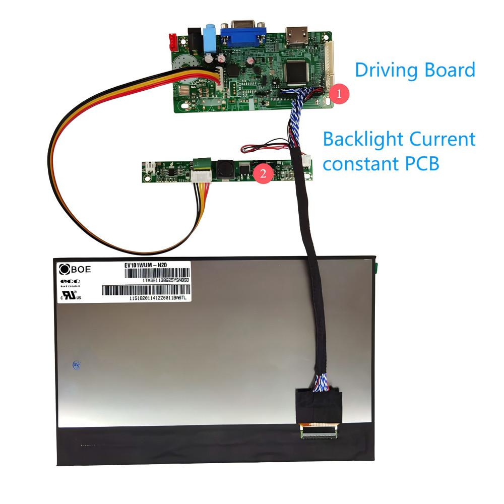 8 Inch High Brightness 1200nits TFT LCD Display FHD 1920 X 1200 Dots LVDS Interface